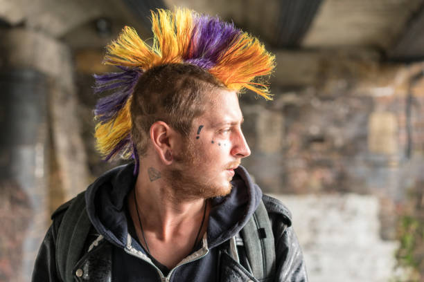 Punk Portrait Stock Photo - Download Image Now - Punk - Person, Hair, Rock  Musician - iStock