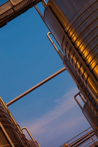 istock steel tanks sky background 939681386