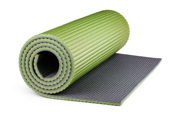 istock Yoga mat isolated on white background 939687270