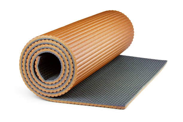 istock Yoga mat isolated on white background 939687286