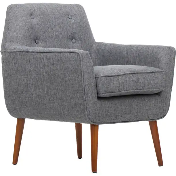 Dark Gray Living Rolled Top Club Chair