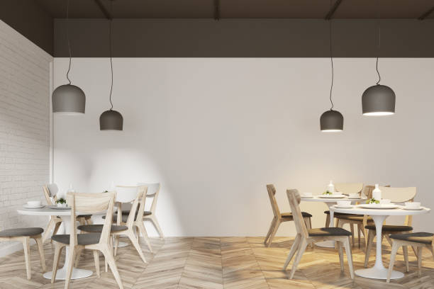 istock White cafe interior with a wooden floor 939690770