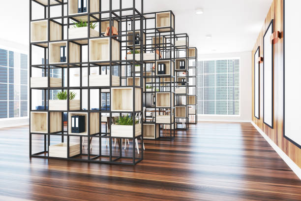istock Wooden office, poster gallery 939696096