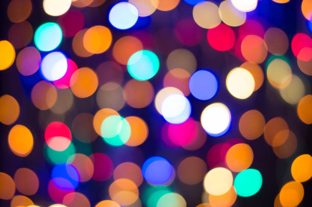 istock Christmas fairy lights, multi-colored defocussed bokeh background. 939698150
