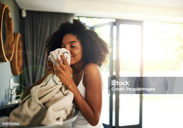 So Clean And So Fresh Exactly How I Like It Stock Photo - Download Image Now - Laundry, Smelling, Clothing