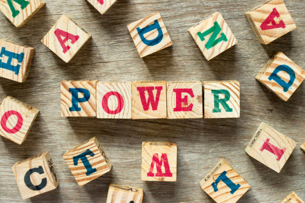 istock Letter block in word power with another on wood background 939704342