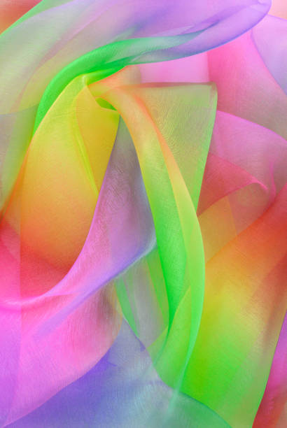 istock organza fabric in rainbow color 939713344