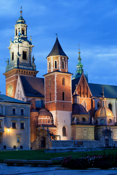 istock Wawel Royal Cathedral by Night in Krakow 939721628