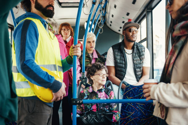 istock Privileged senior citizens in public transportation 939741064