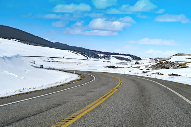 istock Alberta Cowboy Trail Highway 22 in March  South 939742132