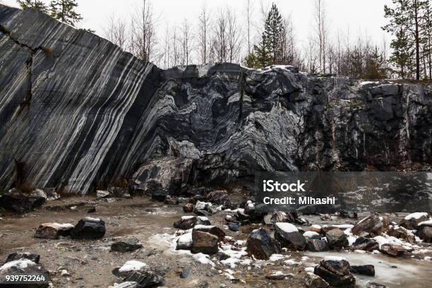 Italian Marble Quarry Ruskeala Stock Photo - Download Image Now - Quarry, Marble - Rock, Abandoned