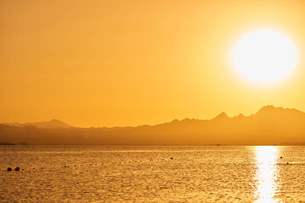 nature background in morning time at sea side, sunrise.