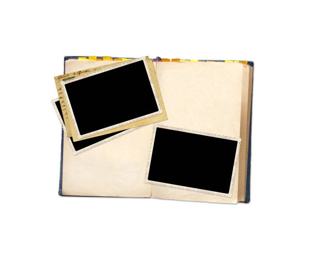 istock Old book and photos 939771398