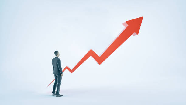 istock A businessman and red arrow seeking up 939778608