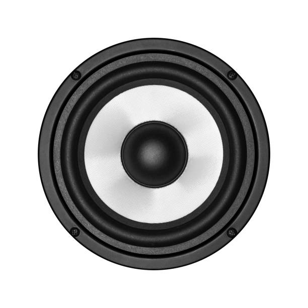 istock White speaker. Isolated on white background. Close up 939780338