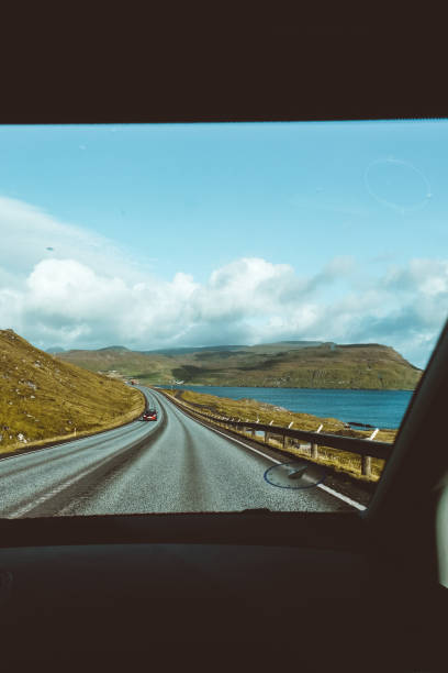 istock View from car on amazing landscape in Faroe Islands 939788412