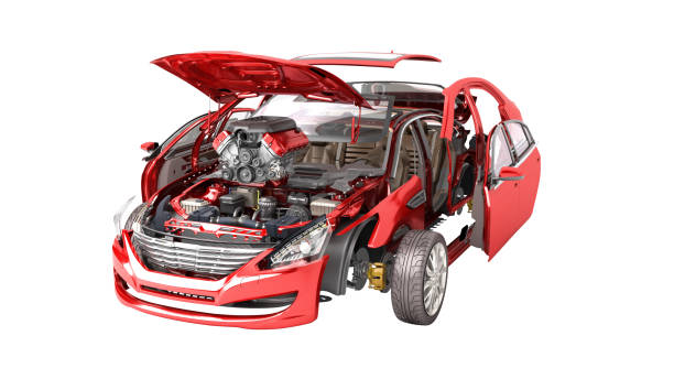 istock Details of the red car on a white background no shadow 3D render 939791594