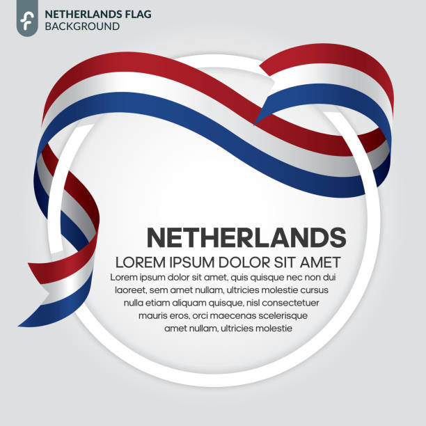 ilustrações, clipart, desenhos animados e ícones de fundo de bandeira da holanda - netherlands symbol flag button