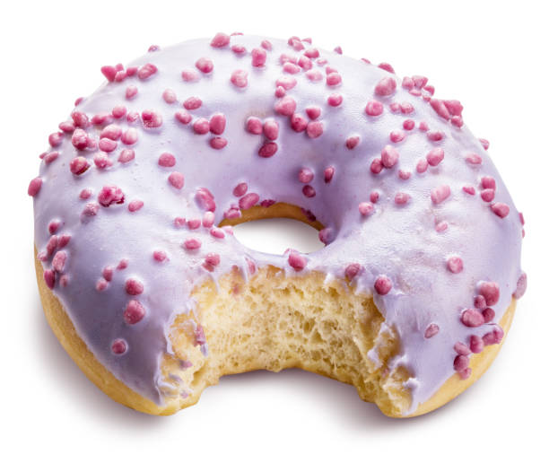 istock Purple sweet donut isolated with clipping path 939812318