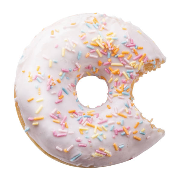 istock Purple sweet donut isolated with clipping path 939812344