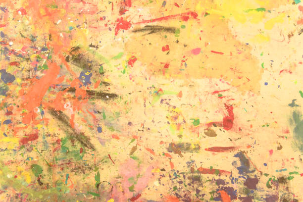 istock Abstract grunge acrylic hand painted on canvas background 939818150
