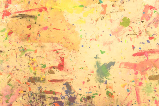istock Abstract grunge acrylic hand painted on canvas background 939818292
