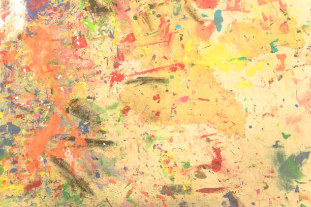 istock Abstract grunge acrylic hand painted on canvas background 939818752