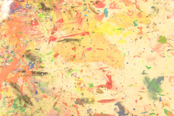 istock Abstract grunge acrylic hand painted on canvas background 939819192
