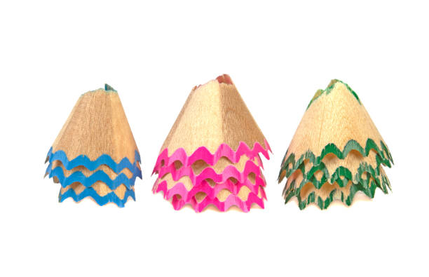 istock shavings of colored pencils on a white background 939819320