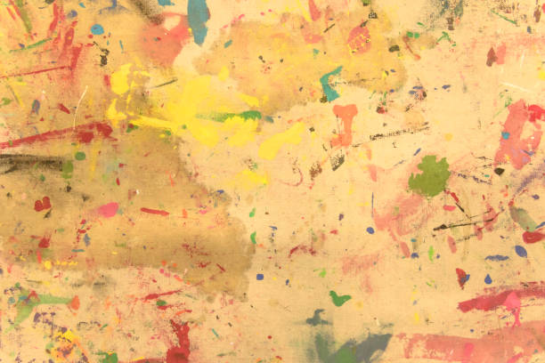 istock Abstract grunge acrylic hand painted on canvas background 939819366