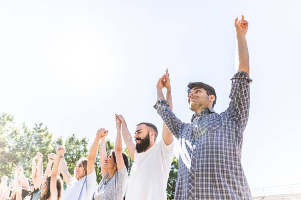 istock Teamwork in a group of teenagers 939819848