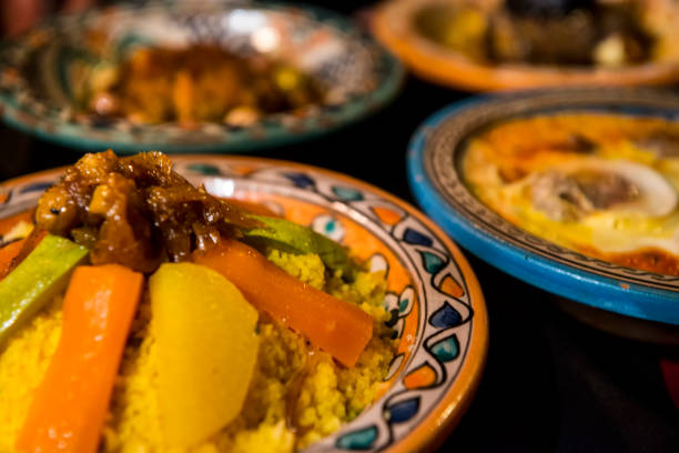 istock Full degustation of typical moroccan food 939819938
