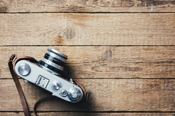istock Old vintage film photo camera 939822258