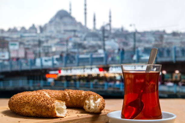 istock Turkish Bagel and tea in Istanbul 939823058