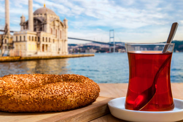 istock Turkish Bagel and tea in Istanbul 939823142