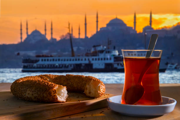 istock Turkish Bagel and tea in Istanbul 939825556