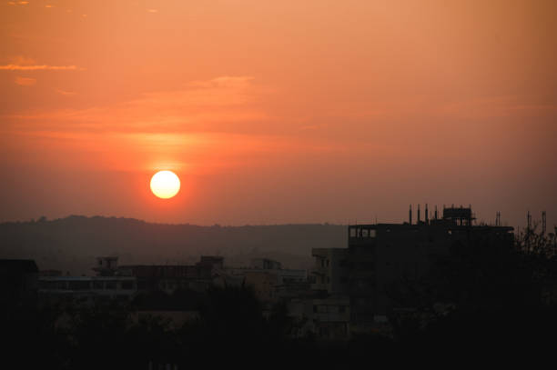 istock Sunset in the indian village Puttaparthi 939859054