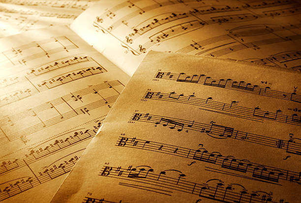 Music notes Music notes sheet music photos stock pictures, royalty-free photos & images
