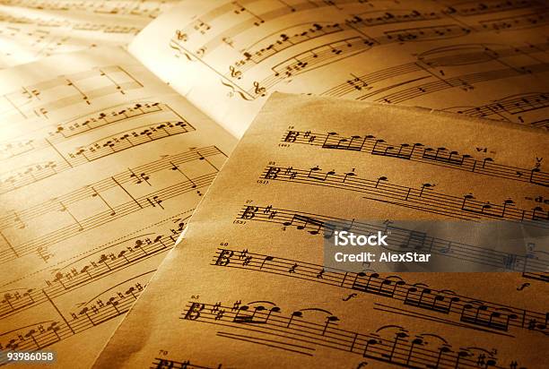 Music Notes Stock Photo - Download Image Now - Sheet Music, Musical Note, Backgrounds