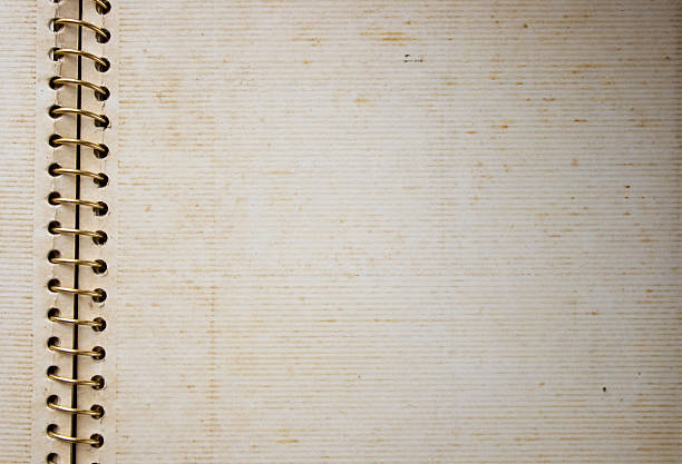 old spirale bind album - fotoalbum stock-fotos und bilder
