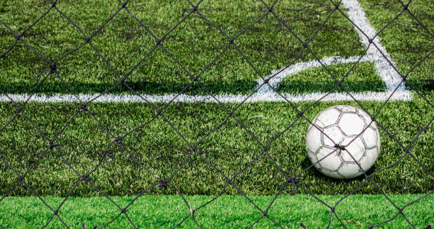 istock Soccer ball on the grass grass in soccer stadium 939862980