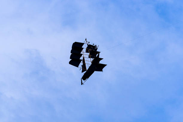istock Kite on the blue sky looks like ship 939866494