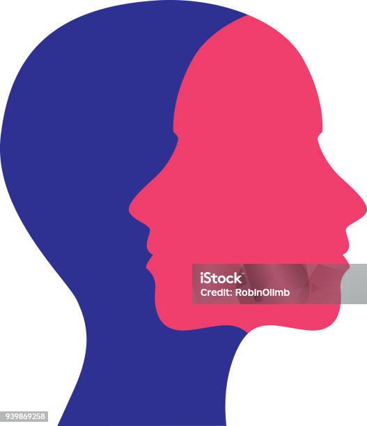 Women Face To Face Icon Stock Illustration - Download Image Now - Profile View, Human Face, Head