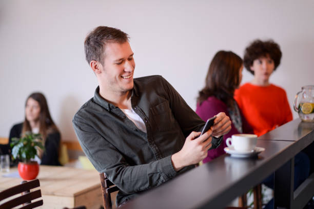 istock The man is sitting in the cafe 939869434