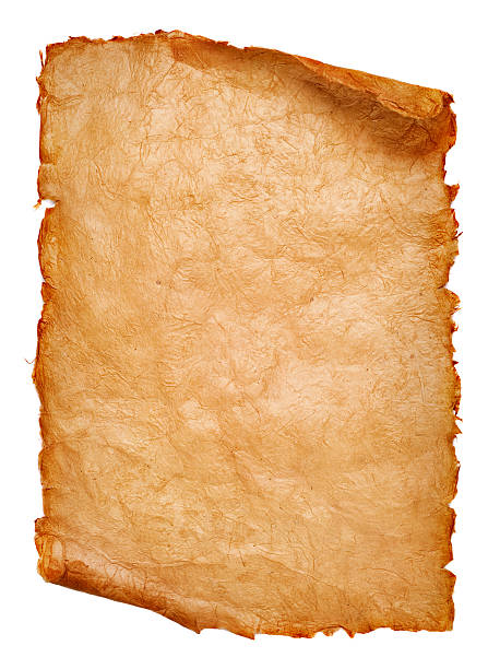 istock Ancient paper scroll curled up at the top and bottom 93987198