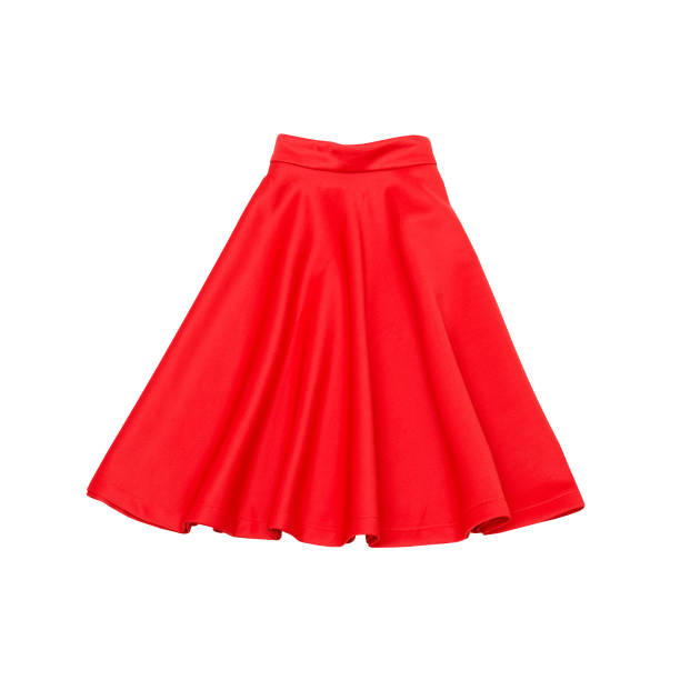 istock Red skirt.  Fashionable concept. Isolated. White background 939875842