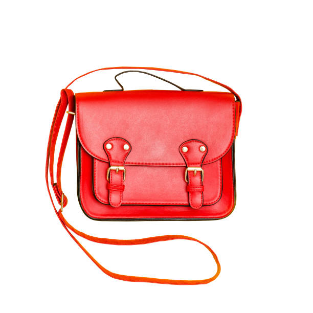 istock Red handbag. Fashionable concept. Isolated. White background 939876020