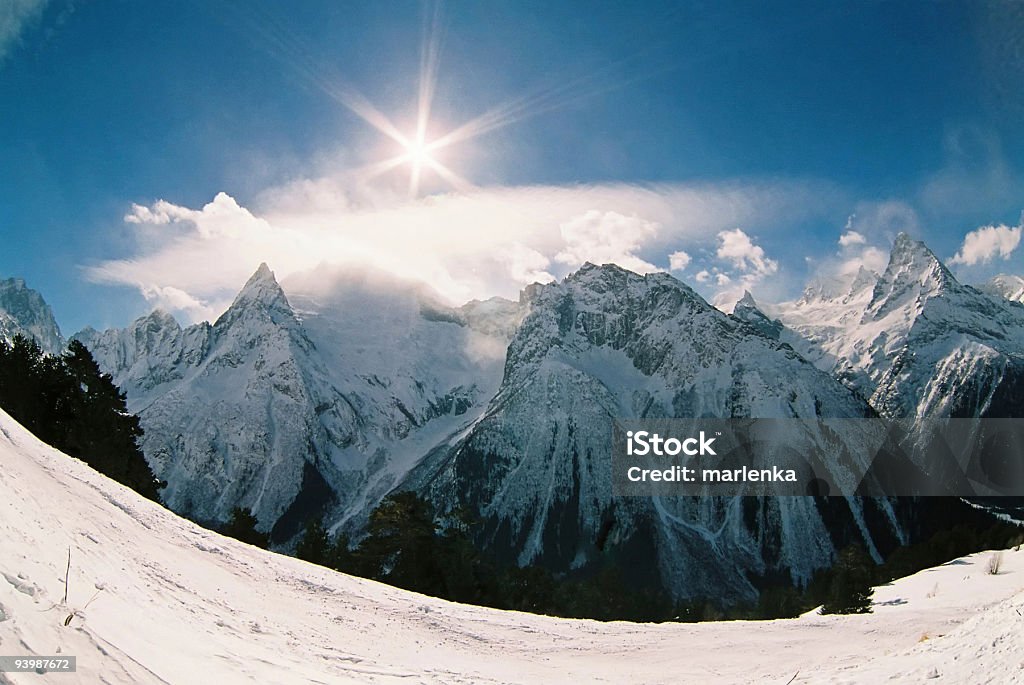 Dombai. - Royalty-free Alpes Europeus Foto de stock
