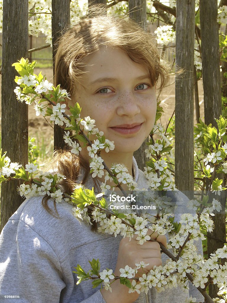 Retrato de resorte - Foto de stock de Adolescencia libre de derechos