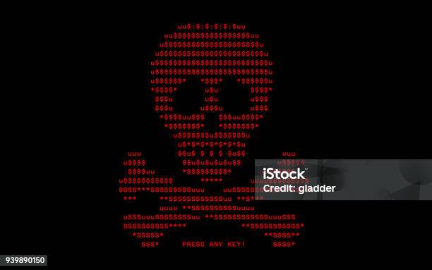 Virus Computer Sprite Computer Screen With Virus Attack By Virus Of Extortioner Petya Vector ...
